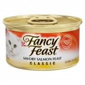 Fancy Feast Classic Savory Salmon Feast 85g 1 Carton (24 Cans)